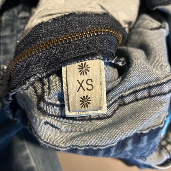 Mumu Blue  Denim Flare Overalls - Women Jeans - Picture 3 of 11